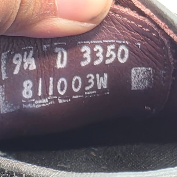 Allen Edmonds Road Warrior Mens Size 9.5 Black Wing Tip Brogue Derby Dress - Picture 7 of 13